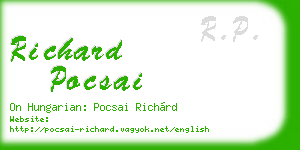 richard pocsai business card